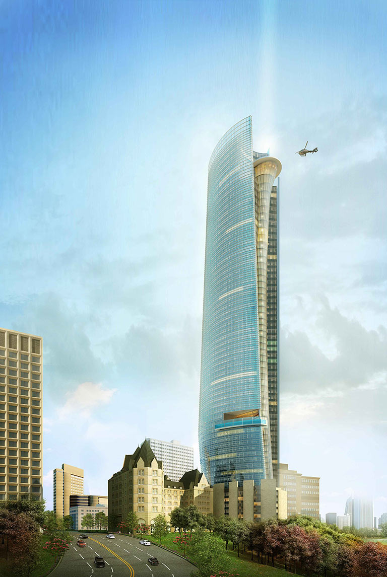 Humphreys Partners Architects Fairmont Tower Rendering Day