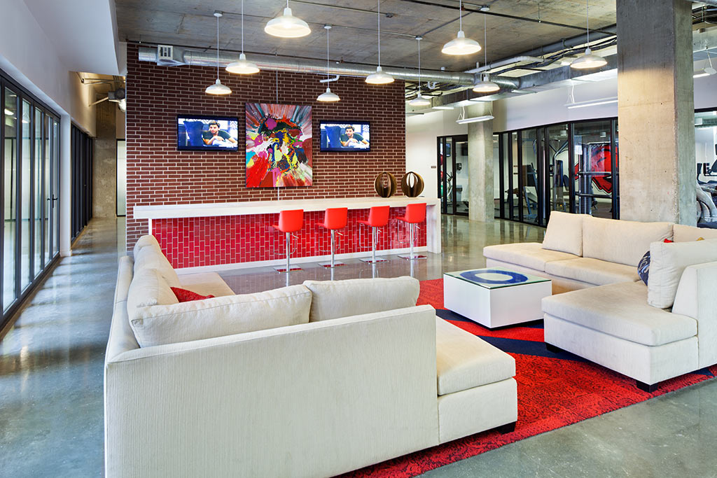 Humphreys Partners Architects Sterling Frisco Lounge Red Chairs