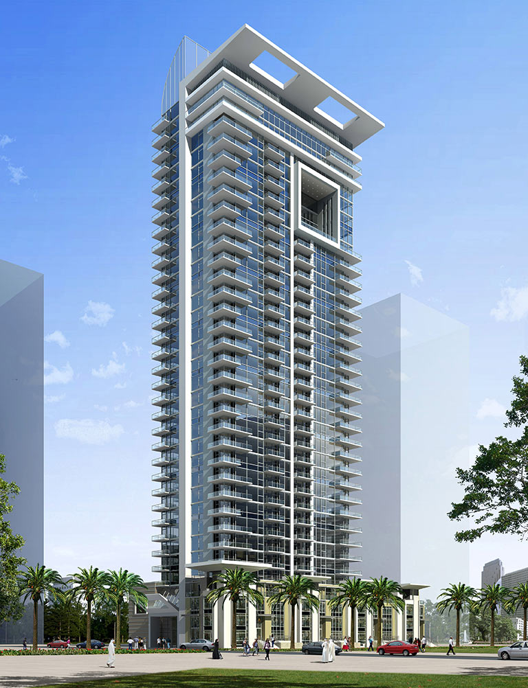 Humphreys Partners Architects Residential Tower Rendering Day